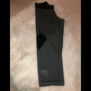 Adidas gray and Black leggings